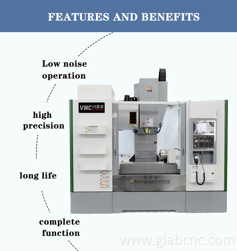 Heavy Duty Machining Center Vmc1160 High-Performance CNC Milling Automatic Control Center